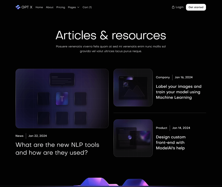 GPT X - Blog V1 Main Page - AI & Machine Learning Webflow Template